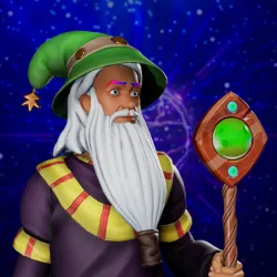 Cosmic Male Wizard #3834