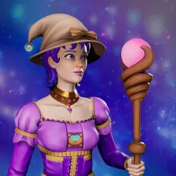 Cosmic Female Wizard #8197