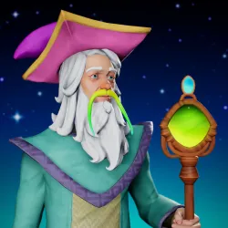 Cosmic Male Wizard #2064