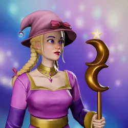 Cosmic Female Wizard #7424