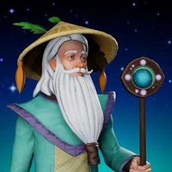 Cosmic Male Wizard #8259