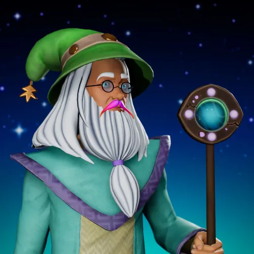 Cosmic Male Wizard #6244