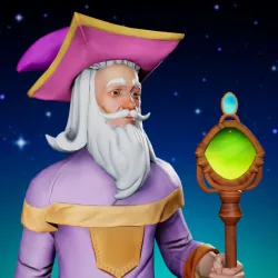 Cosmic Male Wizard #2034