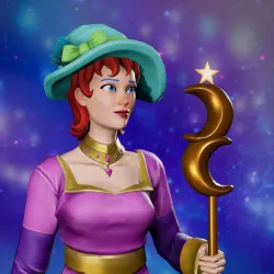 Cosmic Female Wizard #9193