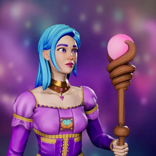 Cosmic Female Wizard #8376