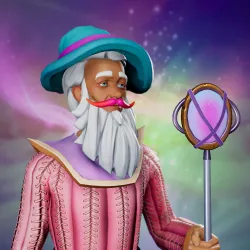 Cosmic Male Wizard #2971