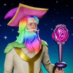 Cosmic Male Wizard #2218
