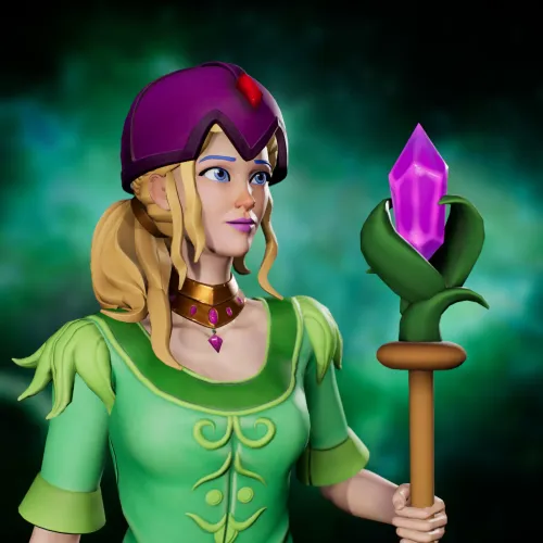 Cosmic Female Wizard #1696