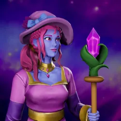 Cosmic Female Wizard #8597
