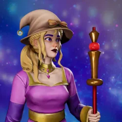 Cosmic Female Wizard #8111