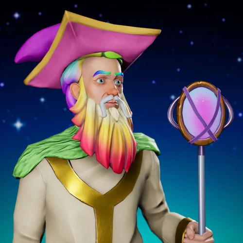 Cosmic Male Wizard #2229