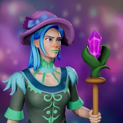 Cosmic Female Wizard #2564