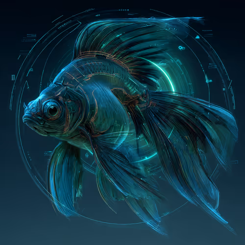 Howling Eggshell Goldfish #3775