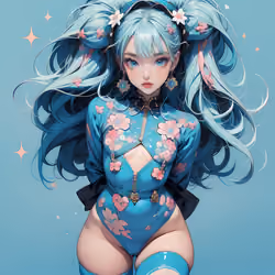 Harajuku Waifu (blue)