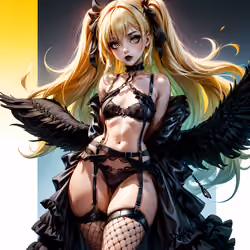 Goth Waifu (yellow)