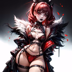 Goth Waifu (red)