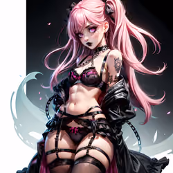 Goth Waifu (pink)