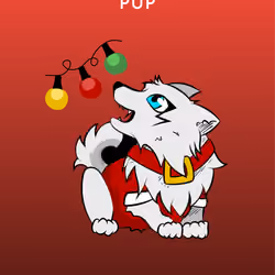 XMAS Wolf Pup