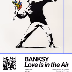 Banksy | Love Is In The Air #9989