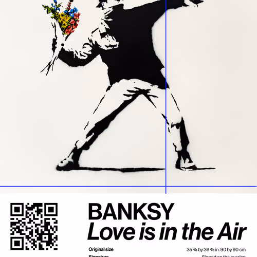 Banksy | Love Is In The Air #9765