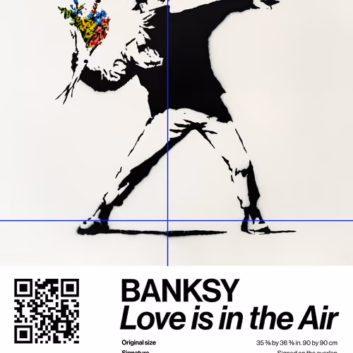 Banksy | Love Is In The Air #8748