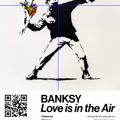 Banksy | Love Is In The Air #2949