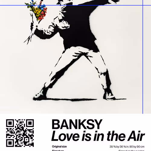 Banksy | Love Is In The Air #2895