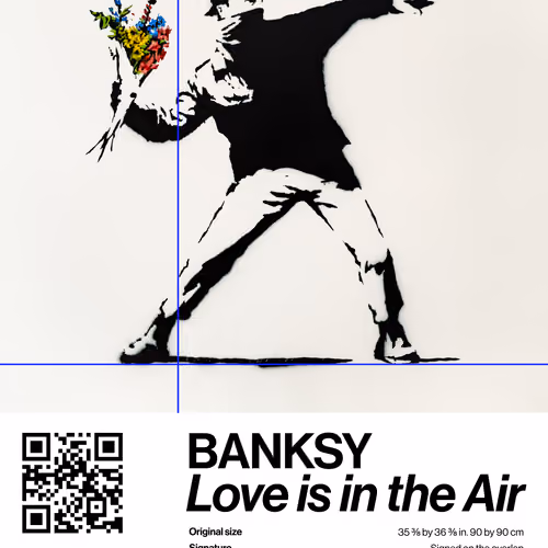 Banksy | Love Is In The Air #9133