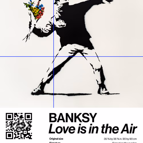 Banksy | Love Is In The Air #6438