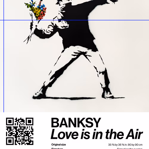 Banksy | Love Is In The Air #3803