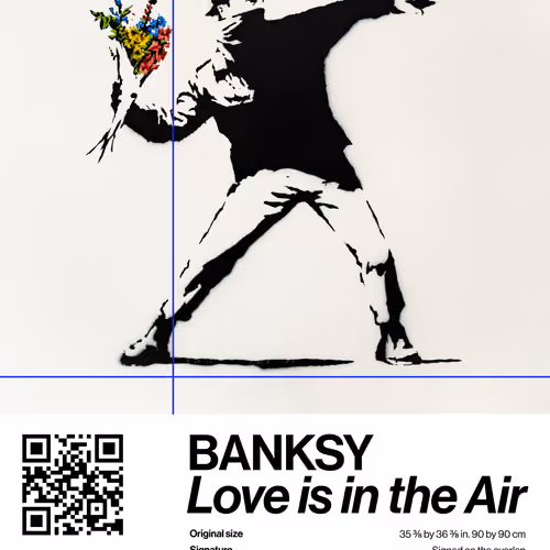 Banksy | Love Is In The Air #9332