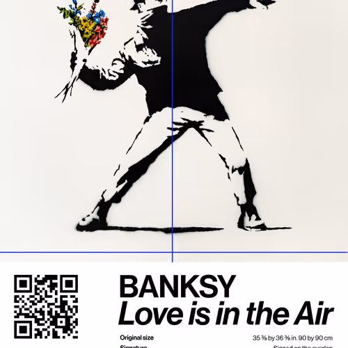 Banksy | Love Is In The Air #9750