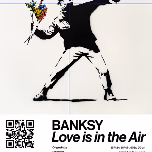 Banksy | Love Is In The Air #2746