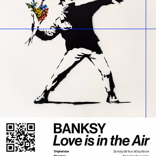 Banksy | Love Is In The Air #4394