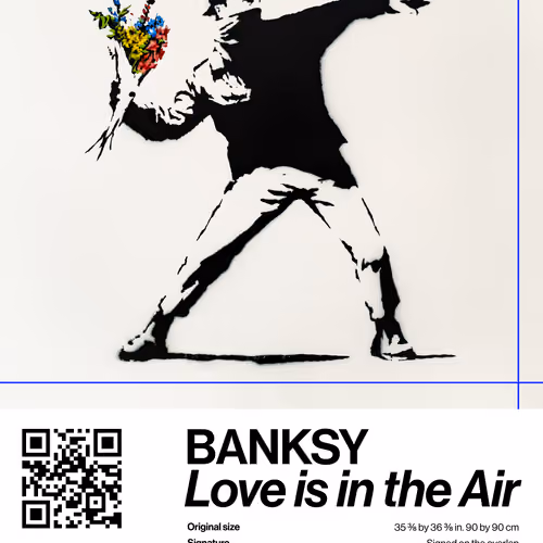 Banksy | Love Is In The Air #9596