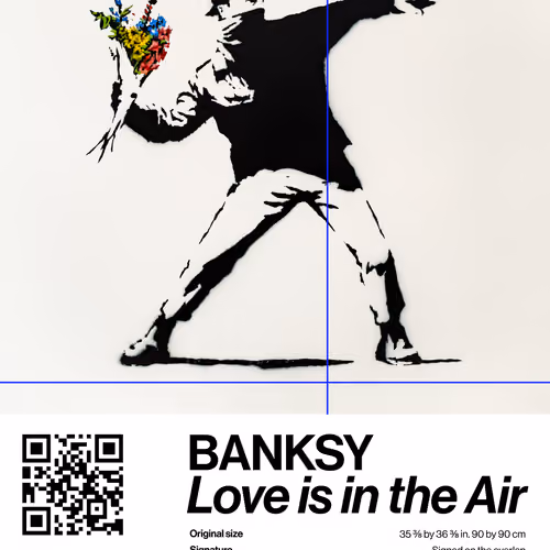 Banksy | Love Is In The Air #9460