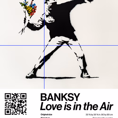 Banksy | Love Is In The Air #6338