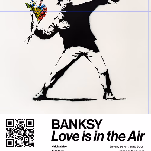 Banksy | Love Is In The Air #3299