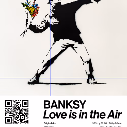 Banksy | Love Is In The Air #8640