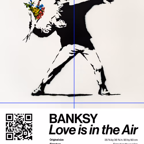 Banksy | Love Is In The Air #9652