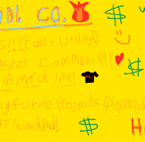 Daily Doodle #46 "HODL co. Advertisement"