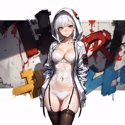 Hoodie Waifu (white)