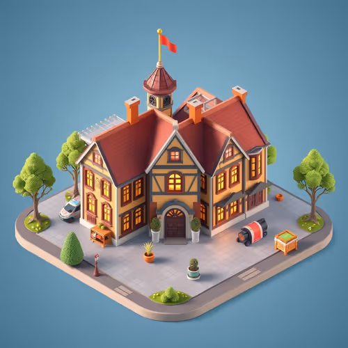 Isometric Town Halls Avalanche