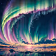 Midnight Aurora in the Arctic