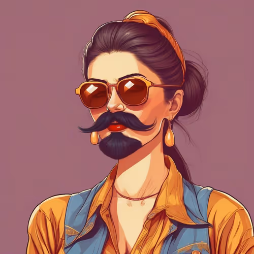 Beauties With Mustache