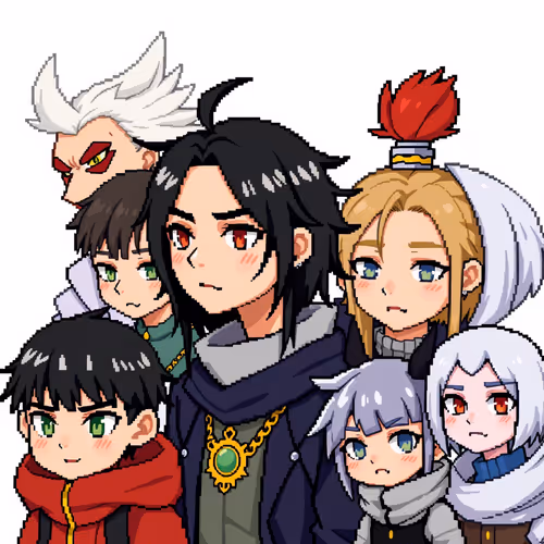 Pixel Art Group Portrait