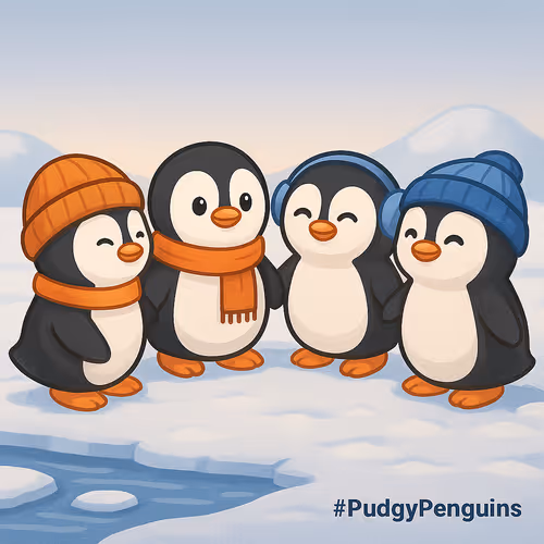 Penguins are always happier together.