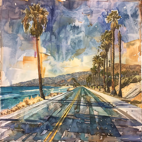 California in Watercolor