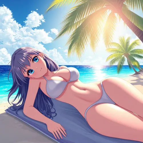 Anime Beach Girl