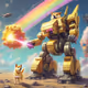 Valiant Doge: Rainbow Mecha Knight
